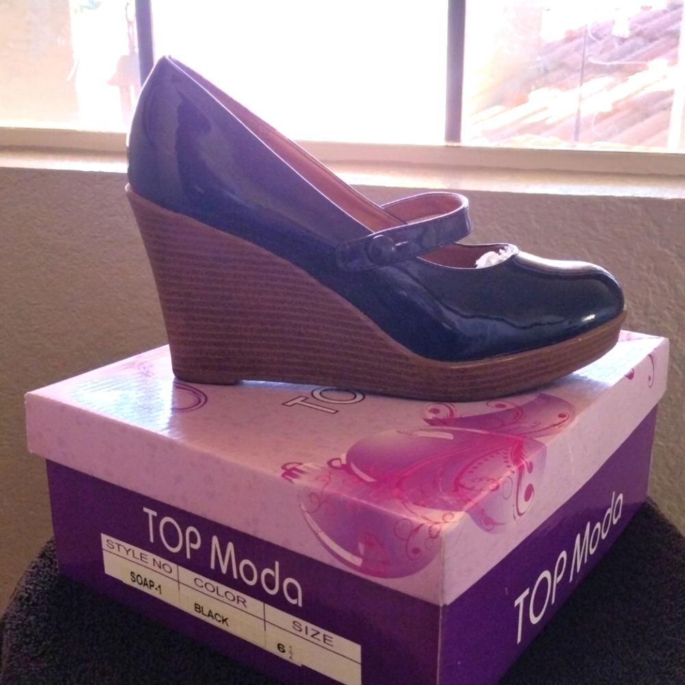 Top Moda Black Soap-1 Heels